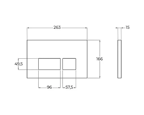 Заказать Смывная клавиша BelBagno черный матовый BB044NERO в магазине сантехники Santeh-Crystal.ru
