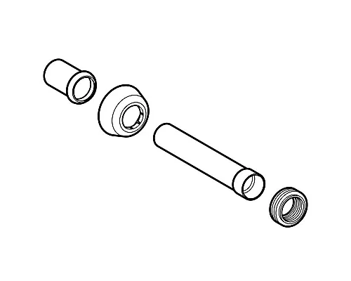 Заказать Удлинитель колена смыва Geberit 118.026.11.1 в магазине сантехники Santeh-Crystal.ru