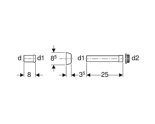 Заказать Удлинитель колена смыва Geberit 118.026.11.1 в магазине сантехники Santeh-Crystal.ru