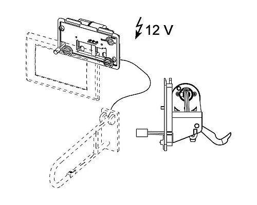 Заказать Механизм дистанционной активации смыва унитаза для проводных электронных кнопок, питание от сети 12 В Tece TECEplanus 9240357 в магазине сантехники Santeh-Crystal.ru