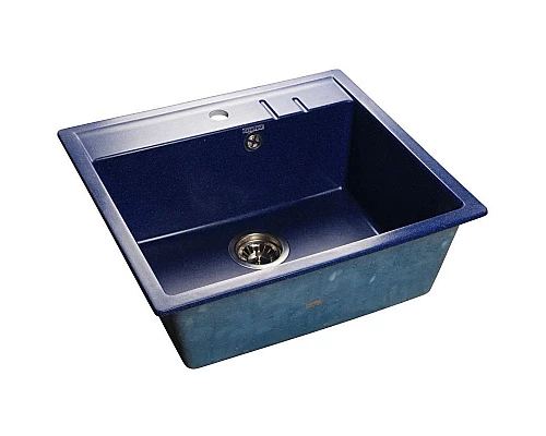 Купить Кухонная мойка синий GranFest Quadro GF-Q560 в магазине сантехники Santeh-Crystal.ru