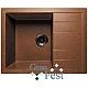 Купить Кухонная мойка терракот GranFest Quadro GF-Q650L в магазине сантехники Santeh-Crystal.ru