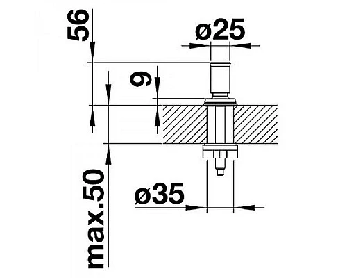 Купить Ручка управления клапаном-автоматом Blanco Livia 521296 манган в магазине сантехники Santeh-Crystal.ru
