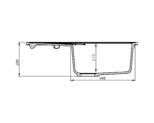 Купить Кухонная мойка серый IDDIS Kitchen G K12G771I87 в магазине сантехники Santeh-Crystal.ru