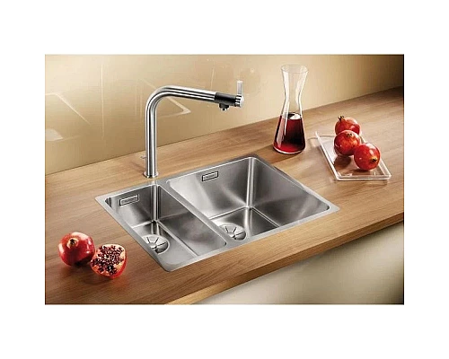 Купить Кухонная мойка Blanco Adano 340/180-IF InFino зеркальная полированная сталь 522973 в магазине сантехники Santeh-Crystal.ru