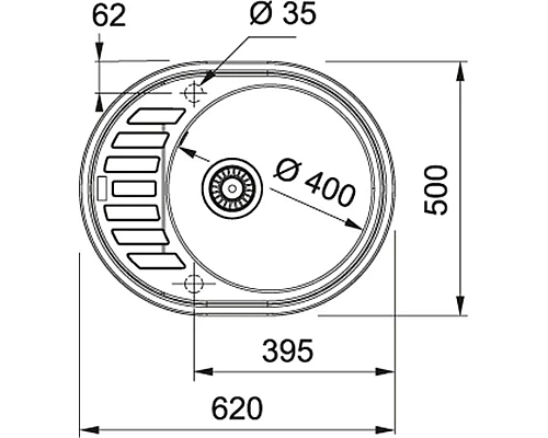 Приобрести Кухонная мойка Fragranit Franke Ronda ROG 611С графит 114.0192.507 в магазине сантехники Santeh-Crystal.ru