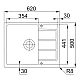 Приобрести Кухонная мойка Tectonite Franke Sirius SID 611-62/44 оникс 114.0489.210 в магазине сантехники Santeh-Crystal.ru
