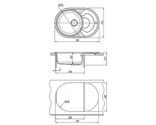 Заказать Кухонная мойка Florentina Rodos капучино 20.140.D0760.306 в магазине сантехники Santeh-Crystal.ru