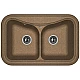 Заказать Кухонная мойка Florentina Krit коричневый 20.175.E0780.105 в магазине сантехники Santeh-Crystal.ru