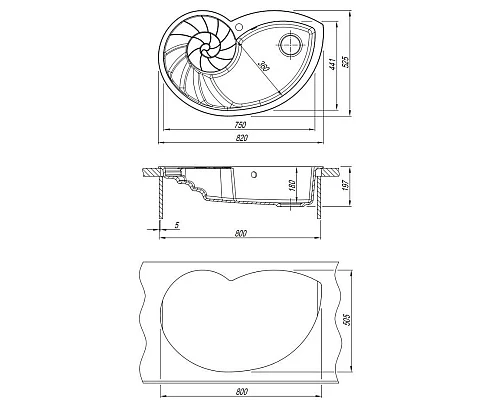 Заказать Кухонная мойка Florentina Nautilus капучино 20.350.E0820.306 в магазине сантехники Santeh-Crystal.ru