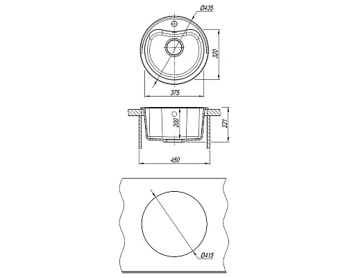 Приобрести Кухонная мойка Dr.Gans Дора дюна 25.015.B0435.402 в магазине сантехники Santeh-Crystal.ru