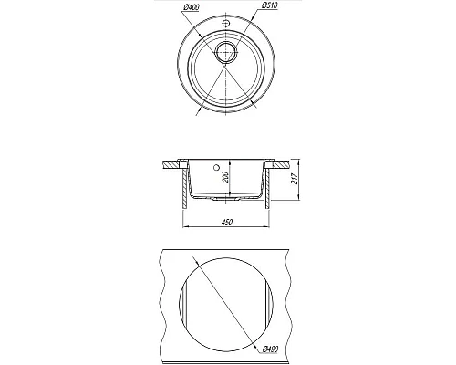 Купить Кухонная мойка Dr.Gans Гала серый 25.010.B0510.408 в магазине сантехники Santeh-Crystal.ru