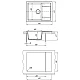 Купить Кухонная мойка Dr.Gans Техно серый 25.030.C0650.408 в магазине сантехники Santeh-Crystal.ru