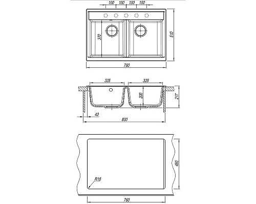 Купить Кухонная мойка Dr.Gans Астра серый 25.060.E0780.408 в магазине сантехники Santeh-Crystal.ru