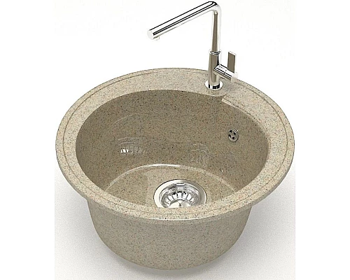 Приобрести Кухонная мойка Marrbaxx Венди Z4 песочный глянец Z004Q005 в магазине сантехники Santeh-Crystal.ru