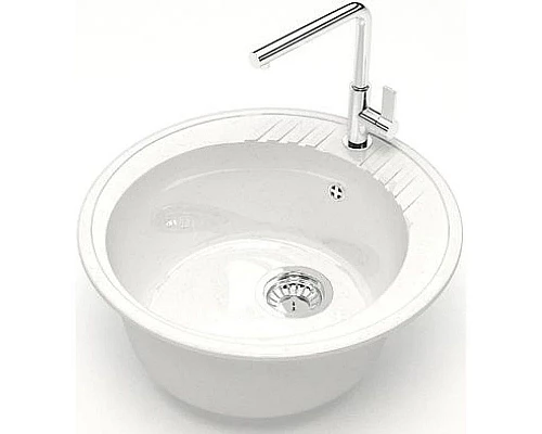 Купить Кухонная мойка Marrbaxx Лексия Z6 белый лёд глянец Z006Q001 в магазине сантехники Santeh-Crystal.ru