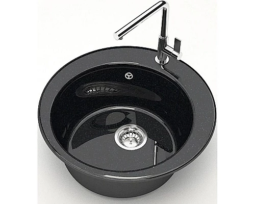 Приобрести Кухонная мойка Marrbaxx Виктори Z30 черный глянец Z030Q004 в магазине сантехники Santeh-Crystal.ru