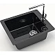 Купить Кухонная мойка Marrbaxx Линди Z8 черный глянец Z008Q004 в магазине сантехники Santeh-Crystal.ru