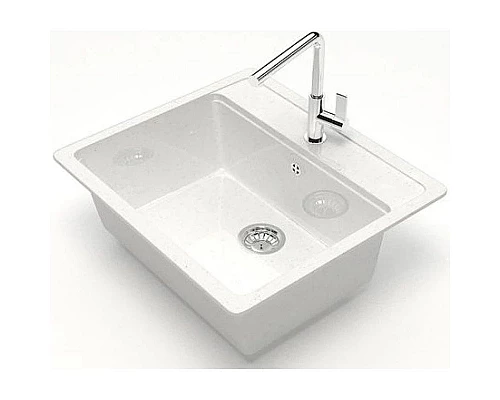 Приобрести Кухонная мойка Marrbaxx Джекки Z9 белый лёд глянец Z009Q001 в магазине сантехники Santeh-Crystal.ru