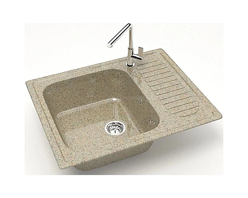 Приобрести Кухонная мойка Marrbaxx Арлин Z15 песочный глянец Z015Q005 в магазине сантехники Santeh-Crystal.ru