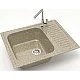 Приобрести Кухонная мойка Marrbaxx Арлин Z15 песочный глянец Z015Q005 в магазине сантехники Santeh-Crystal.ru