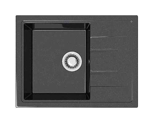 Купить Кухонная мойка Marrbaxx Анастасия Z150 черный глянец Z150Q004 в магазине сантехники Santeh-Crystal.ru