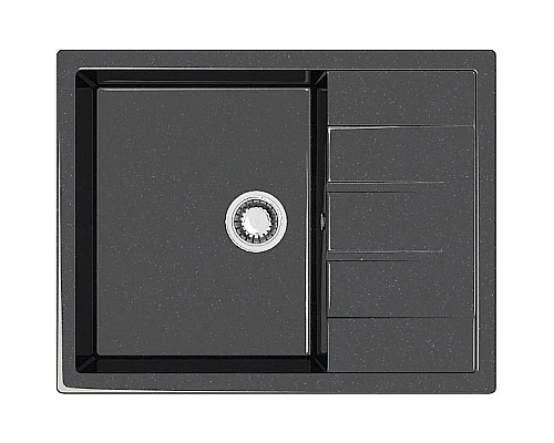 Приобрести Кухонная мойка Marrbaxx Катрин Z151 черный глянец Z151Q004 в магазине сантехники Santeh-Crystal.ru