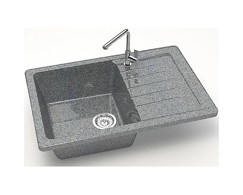 Приобрести Кухонная мойка Marrbaxx Энди Z16 темно-серый глянец Z016Q008 в магазине сантехники Santeh-Crystal.ru