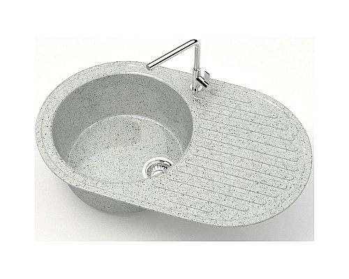 Приобрести Кухонная мойка Marrbaxx Наоми Z11 светло-серый глянец Z011Q010 в магазине сантехники Santeh-Crystal.ru