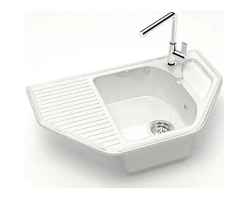 Купить Кухонная мойка Marrbaxx Рики Z22 белый лёд глянец Z022Q001 в магазине сантехники Santeh-Crystal.ru