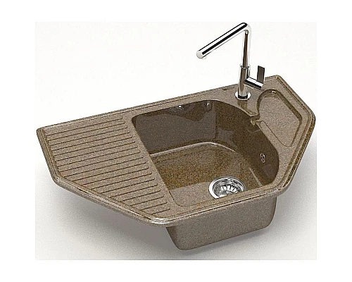 Приобрести Кухонная мойка Marrbaxx Рики Z22 терракот глянец Z022Q009 в магазине сантехники Santeh-Crystal.ru