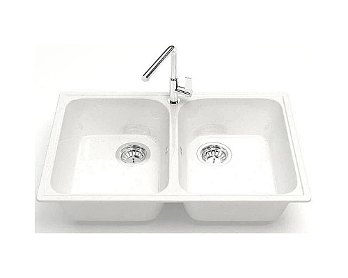 Заказать Кухонная мойка Marrbaxx Скай Z260 белый лёд глянец Z260Q001 в магазине сантехники Santeh-Crystal.ru