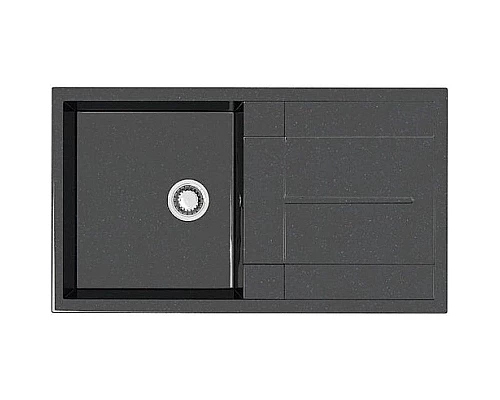 Купить Кухонная мойка Marrbaxx Рони Z17 черный глянец Z017Q004 в магазине сантехники Santeh-Crystal.ru