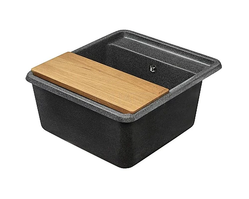 Приобрести Кухонная мойка Акватон Беллис графит 1A724932BS210 в магазине сантехники Santeh-Crystal.ru