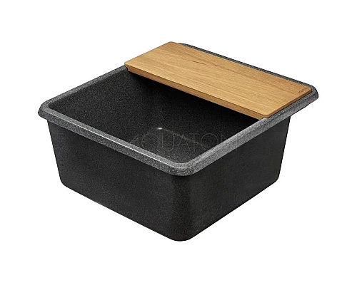 Приобрести Кухонная мойка Акватон Беллис графит 1A724932BS210 в магазине сантехники Santeh-Crystal.ru