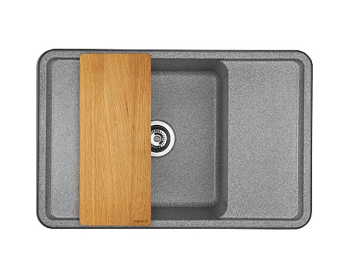 Купить Кухонная мойка Акватон Беллис серый 1A725032BS230 в магазине сантехники Santeh-Crystal.ru