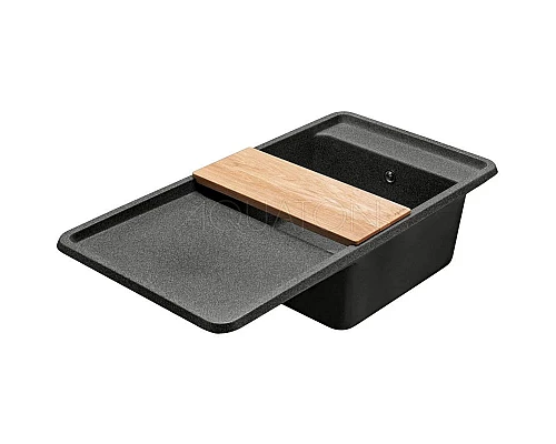 Приобрести Кухонная мойка Акватон Беллис графит 1A725132BS210 в магазине сантехники Santeh-Crystal.ru