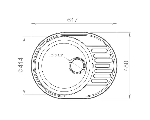 Купить Кухонная мойка GranFest Quarz серый GF-Z58 в магазине сантехники Santeh-Crystal.ru
