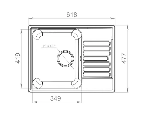 Приобрести Кухонная мойка GranFest Quarz песок GF-Z13 в магазине сантехники Santeh-Crystal.ru