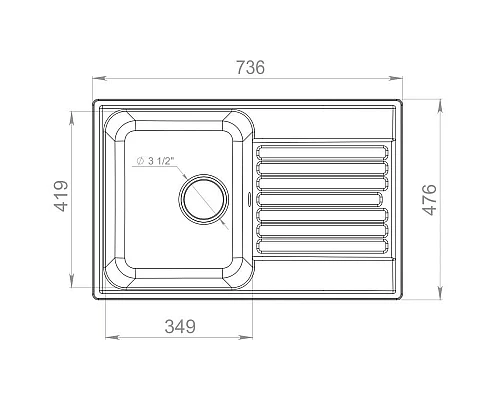 Приобрести Кухонная мойка GranFest Quarz черный GF-Z78 в магазине сантехники Santeh-Crystal.ru