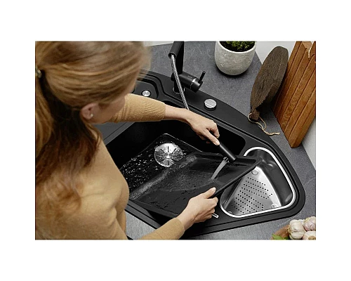 Купить Кухонная мойка Blanco Delta II InFino черный 525867 в магазине сантехники Santeh-Crystal.ru