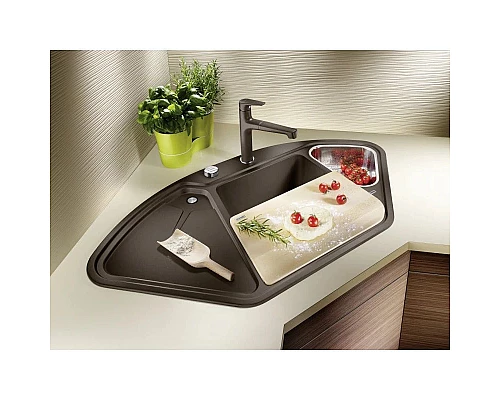 Купить Кухонная мойка Blanco Delta II InFino черный 525867 в магазине сантехники Santeh-Crystal.ru