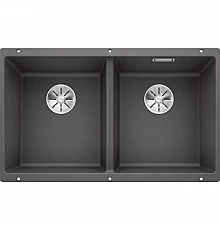 Кухонная мойка Blanco Subline 350/350-U InFino темная скала 523575