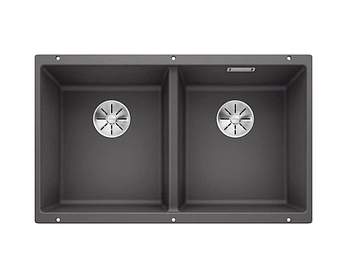 Заказать Кухонная мойка Blanco Subline 350/350-U InFino темная скала 523575 в магазине сантехники Santeh-Crystal.ru