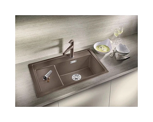Заказать Кухонная мойка Blanco Zenar XL 6S Compact InFino антрацит 523774 в магазине сантехники Santeh-Crystal.ru