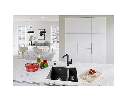 Заказать Кухонная мойка Blanco Rotan 340/160-U антрацит 523077 в магазине сантехники Santeh-Crystal.ru