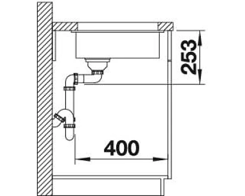 Купить Blanco Subline 160-U 513951 Мойка врезная в магазине сантехники Santeh-Crystal.ru