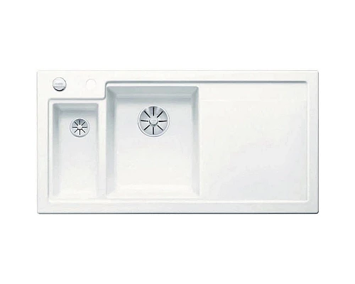 Купить Кухонная мойка Blanco Axon II 6S InFino глянцевый белый 524138 в магазине сантехники Santeh-Crystal.ru