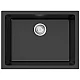 Купить Кухонная мойка Natceramic Omoikiri Okinoshima 61-U/I-BL черный 4997063 в магазине сантехники Santeh-Crystal.ru