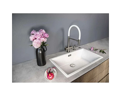 Приобрести Кухонная мойка Artceramic Omoikiri Yamakawa 75-U/I-WH белый 4993782 в магазине сантехники Santeh-Crystal.ru